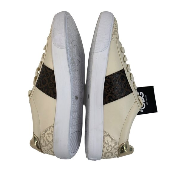 GBG G by Guess Los Angeles Tennis Shoe Fashion Monogram Size 7.5 low I6967 Bling - Picture 4 of 12